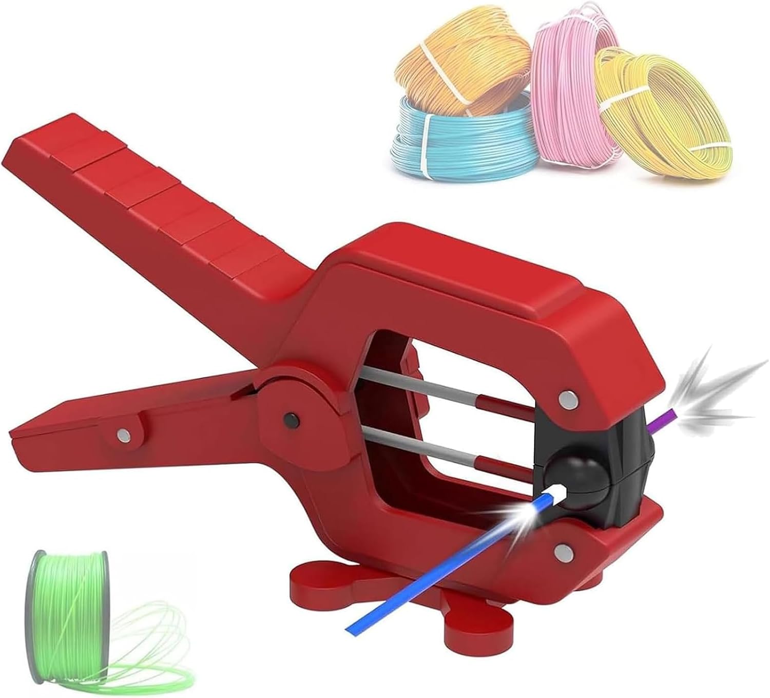 1.75mm & 2.85mm Filament Connector, 3D Printing Filament Welder, Up to 240°C & Customizable Timing, 3D Printing Consumables Fusion Splicer Compatible with PLA, ABS, TPU, PETG, PA/PC Material