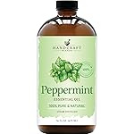 Handcraft Blends Peppermint Essential Oil in Glass Bottle - Huge 16 Fl Oz - 100% Pure and Natural - Premium Grade Oil for Diffuser and Aromatherapy, Skin, Massage, Candle and Soap Making Fragrance