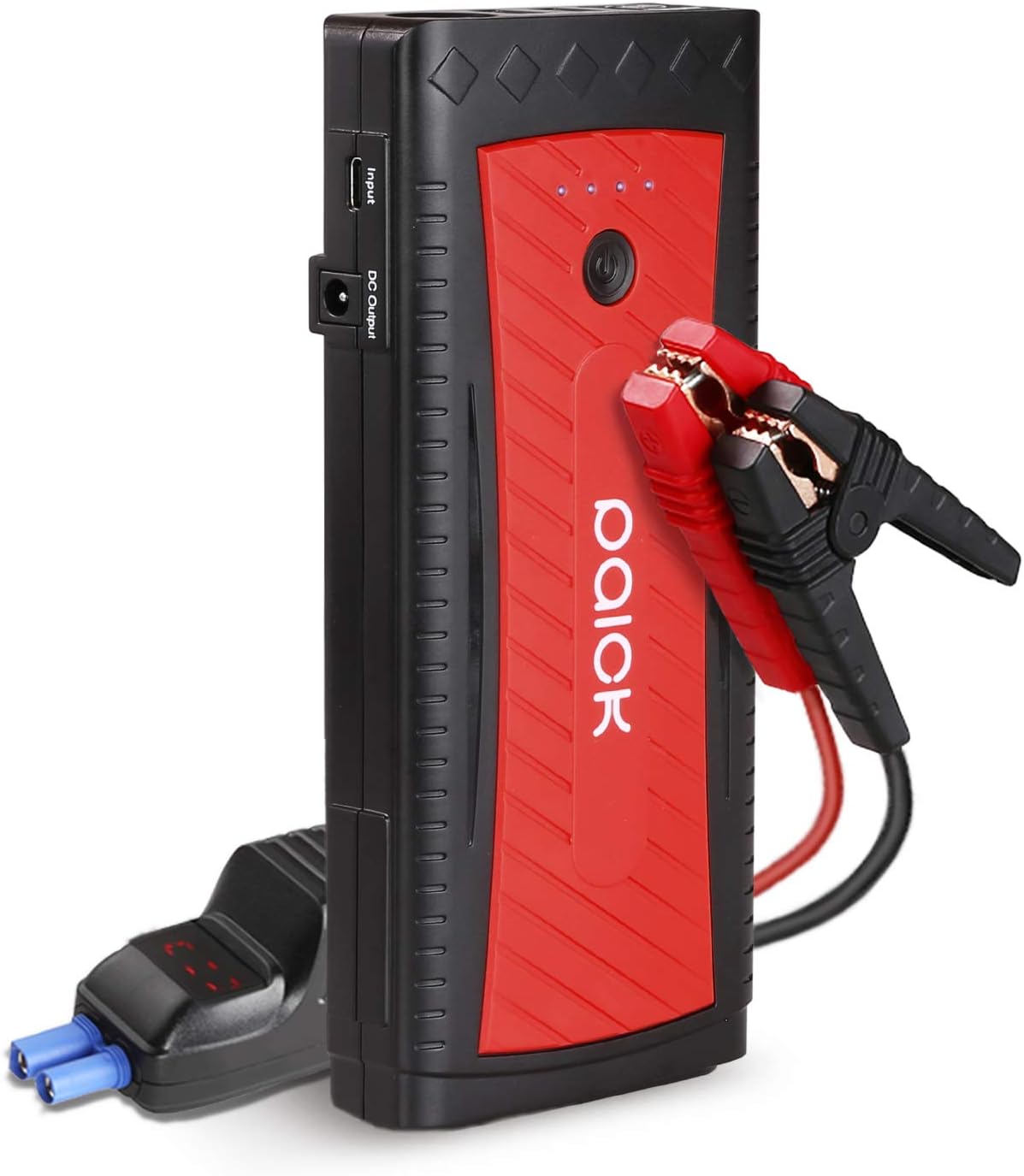 Jump Starter Paick G28 1300A Car Emergency Starter(Up to 8.0L Gas,6.5L Diesel Engine) Latest QDSP Tech. Digital Clamps LCD Display for 12V Auto Motorcycle Boat Dual USB3.0 Port LED Flashlight 14400mAh