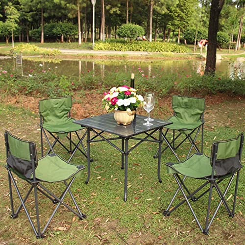 Table de camping pliante avec chaises intégrées pour pique-nique extérieur - 3
