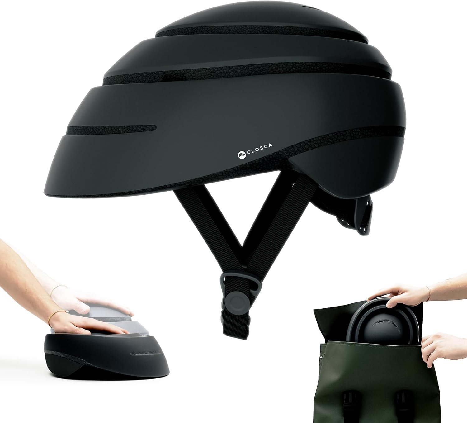 CLOSCA. Folding Helmet. Adult Bicycle Helmet. Bike Helmet