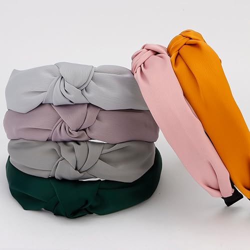 Vista 15 de VELSCRUN Diademas anudadas para mujer, 12 unidades, diadema ancha, estilo bohemio, turbante, banda elástica para el cabello, accesorios