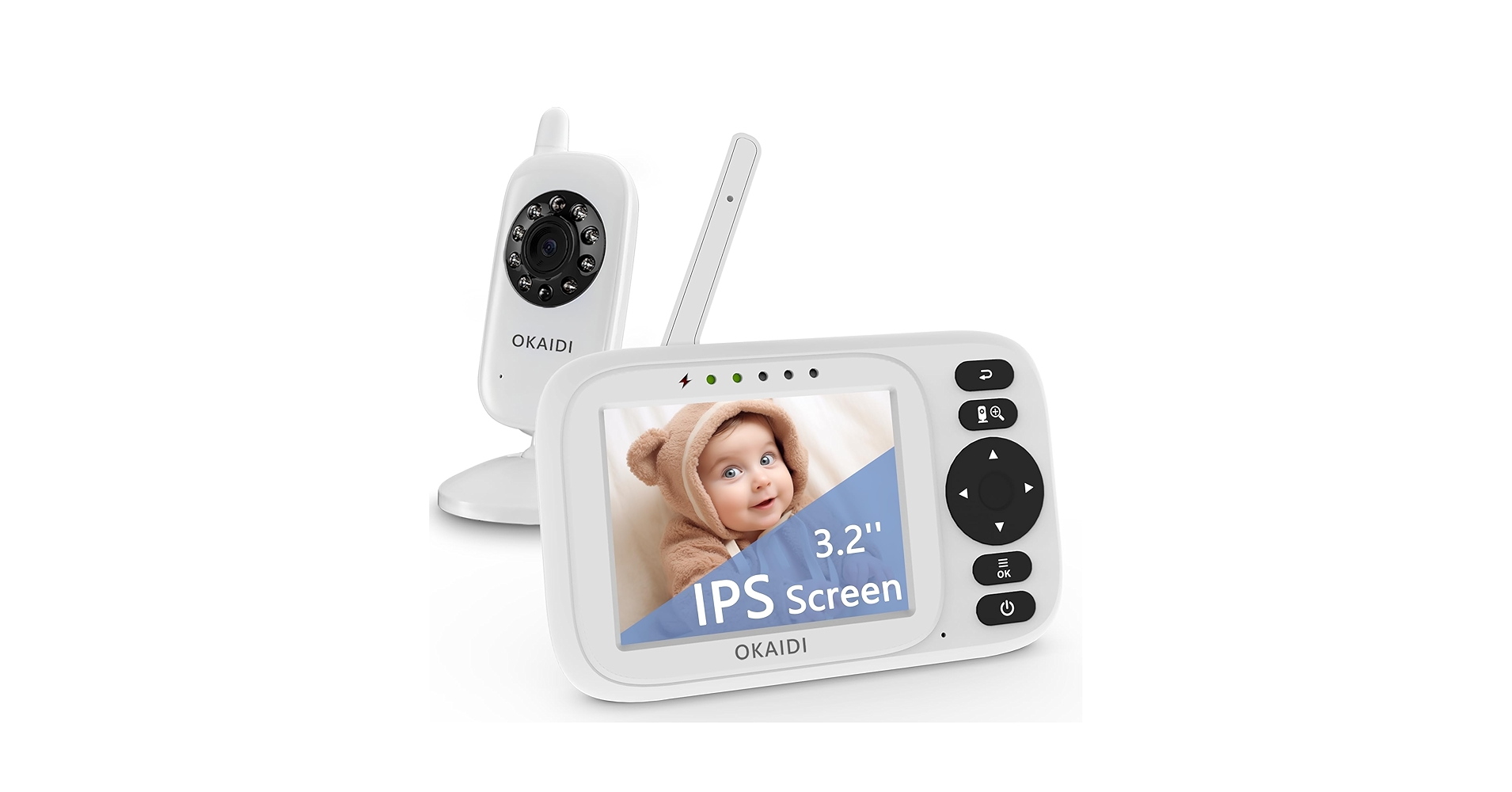 ③mo_oto_oko_onページ Amazon.com: OKAIDI Baby Monitor with Camera and Audio, 3.2