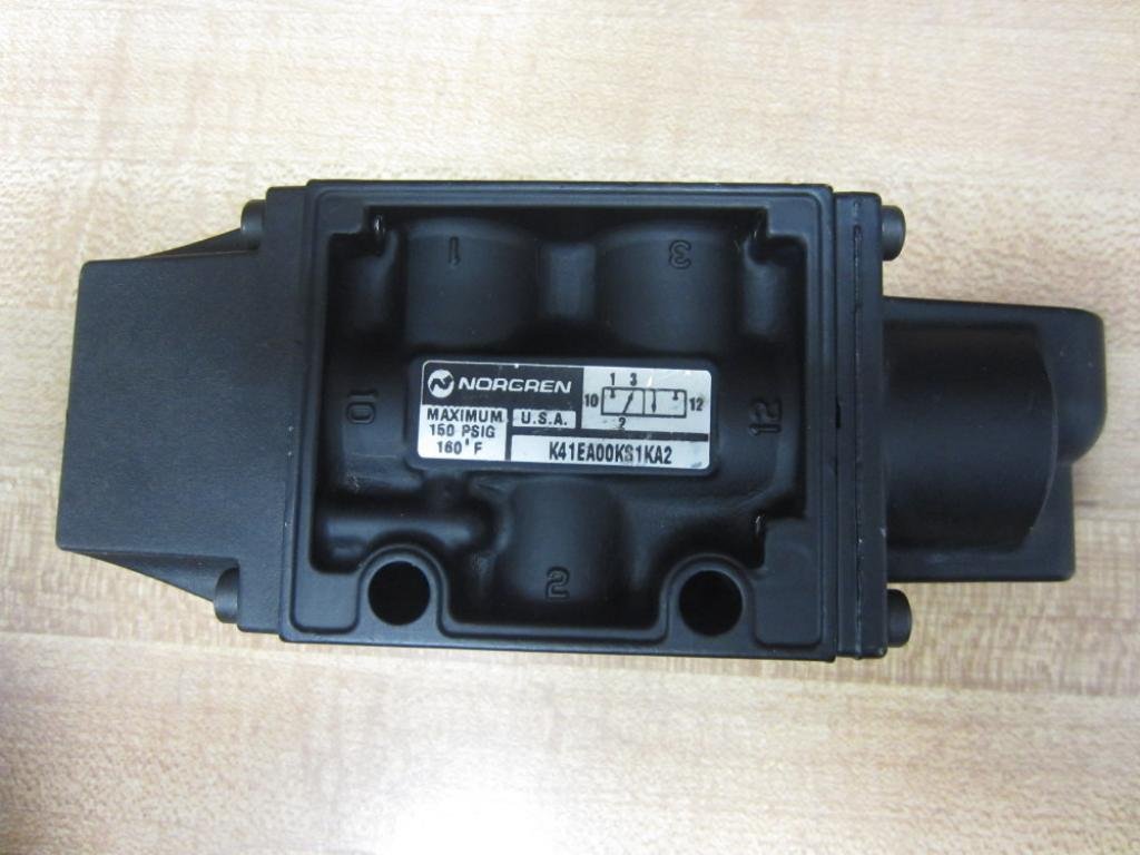 NORGREN K41EA00KS1KA2 3/8IN Port Size, 3-Ports, 3-Way, 60CFM, Non-Detent, Pneumatic Valve, Spring, Without Solenoid