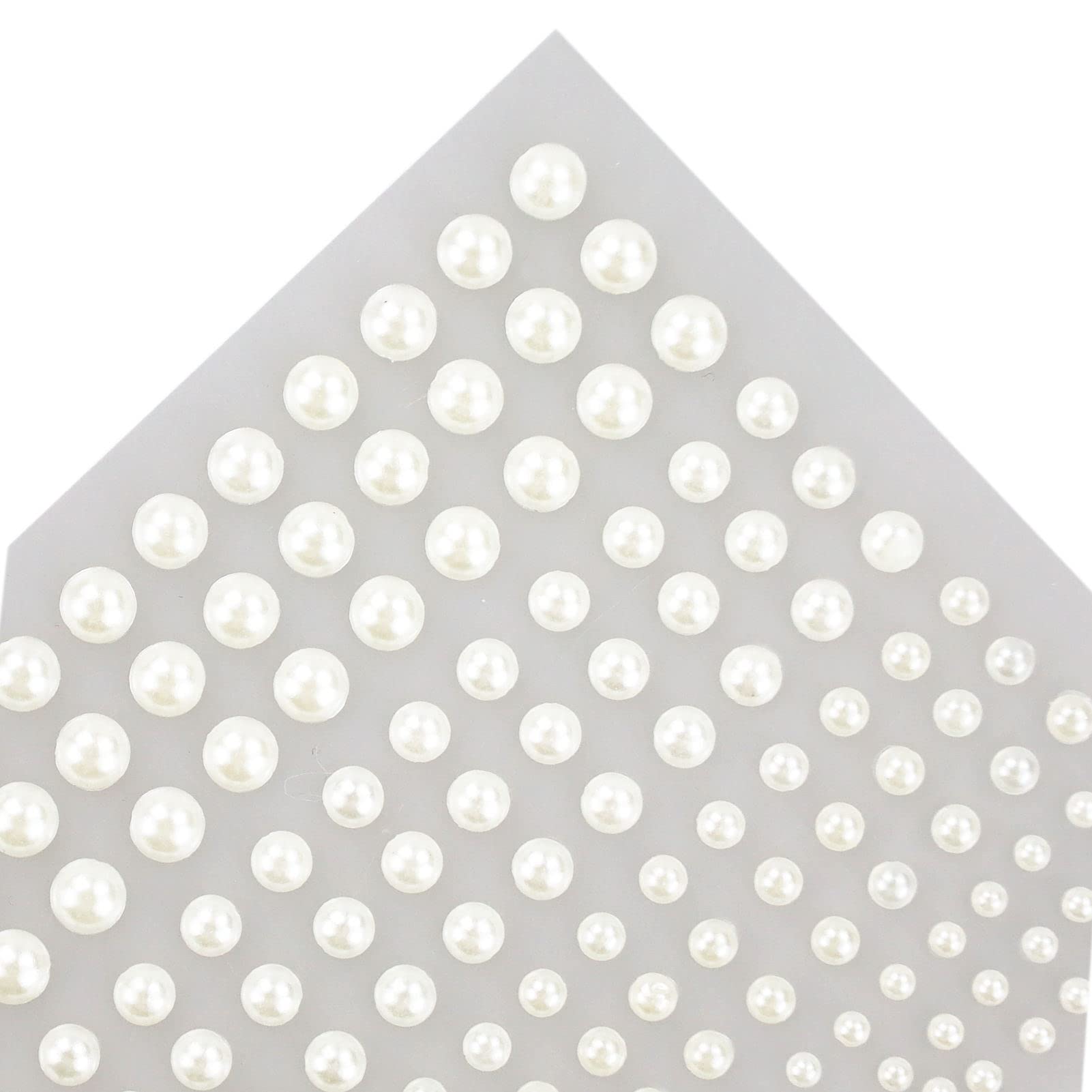 Rebecaskyens White 660 Pieces Flat Back Pearl,Pearl Stickers,Nail Pearls For Nail Art 4Pcs Beige Pearl Stickers, Each Of 165 (3.0Mm/4.0Mm/5.0Mm/6.0Mm)