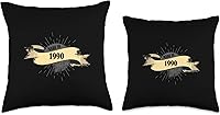 Vista 3 de Made in 1990 Birthday Vintage Retro Throw Pillow