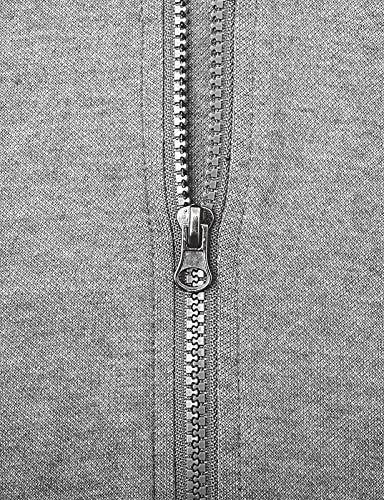 Ohoo Mens Slim Fit Long Sleeve Lightweight V-Shape Zip-up Hoodie with Kanga Pocket4