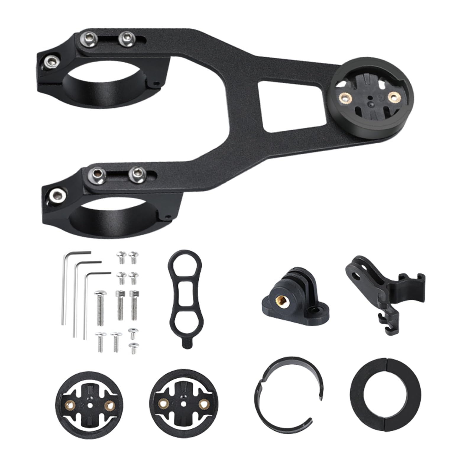 GMBYLBY Stainless Steel Extension Stand Suit Cycling Stopwatches Mount Multifunctional for Bicycles Speedometers and Camera