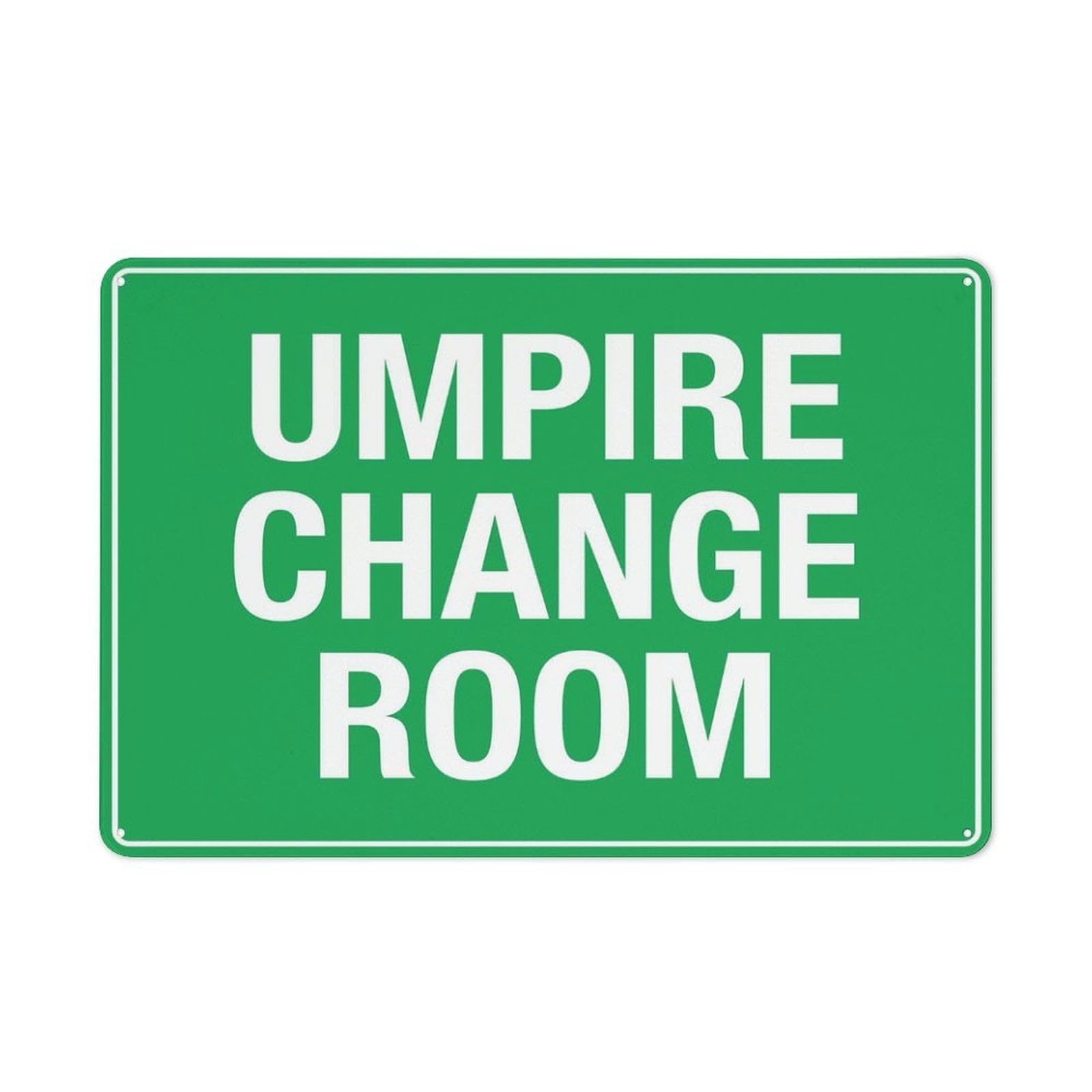 peiyeety Umpire Change Room Yard Sign 8"x12", Premium Aluminum, Sun-Proof, Rust-Free​