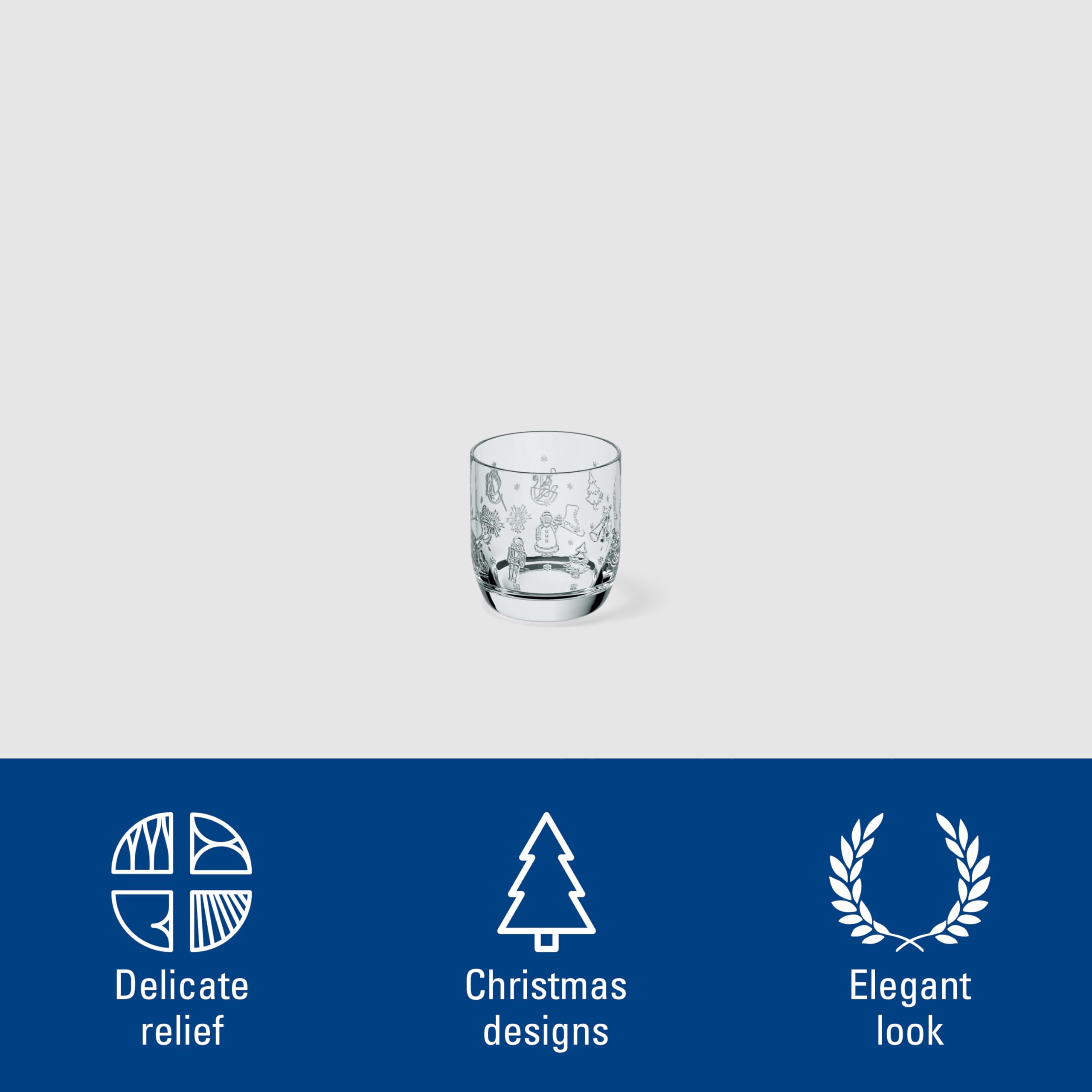 Villeroy & Boch Toy's Delight kieliszki do wódki 4 szt. motyw świąteczny zmywarka