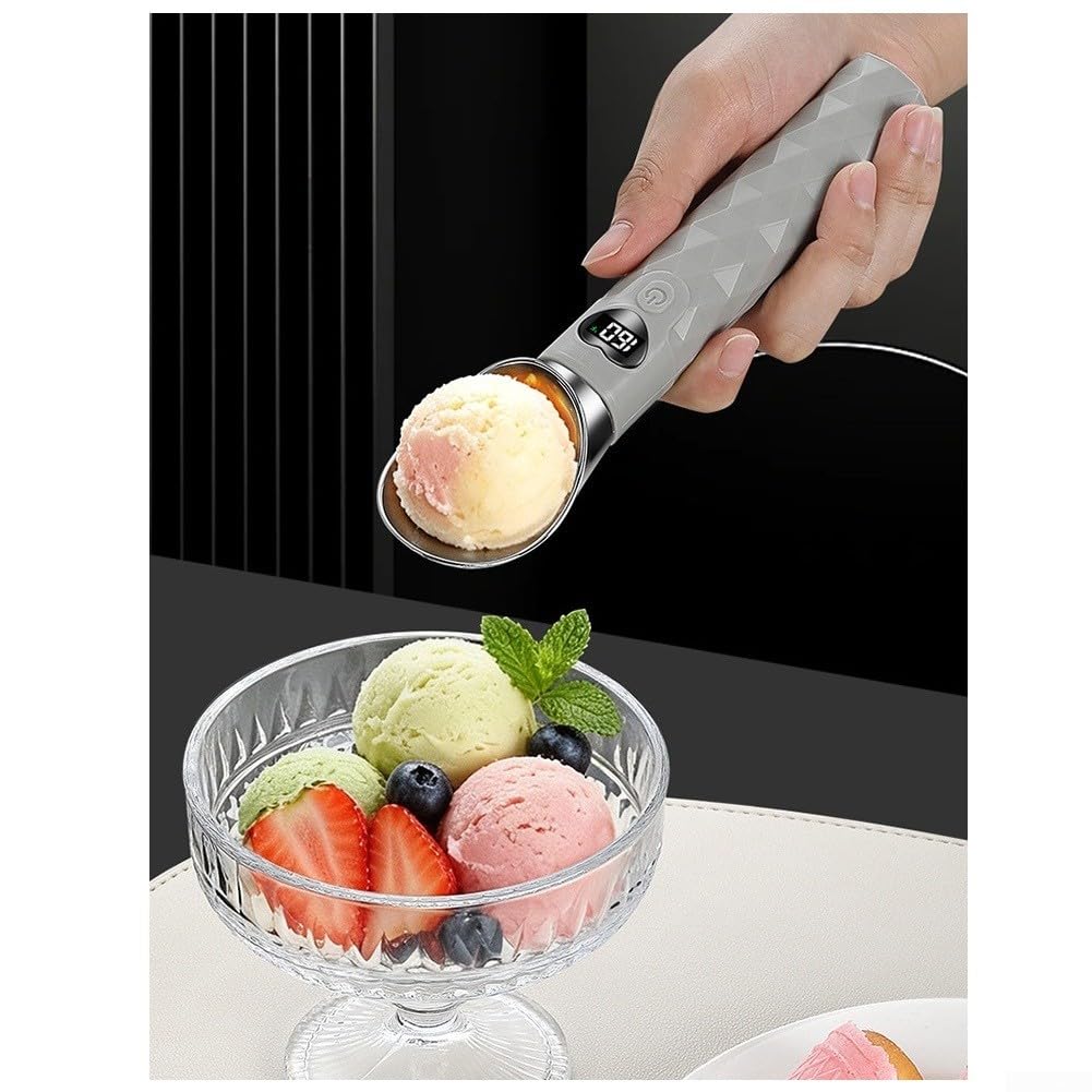 Paletta Gelato in Plastica Riscaldata Ergonomica(Purple)