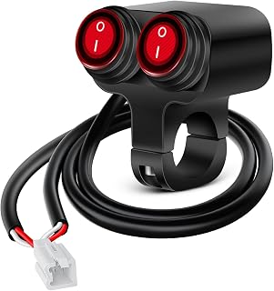 Nilight Motorcycle 7/8" (22mm) Handlebar Dual Control Switch