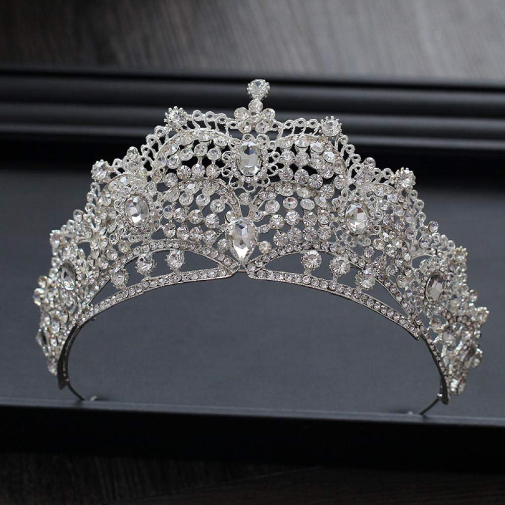 Tiara Ruinuo 316L'Alliage Coiffe La Couronne Noble Luxe Argent Femme Simple Fashion Mariage Accessoires Cheveux Serre-Tête Vintage Cadeau Parti