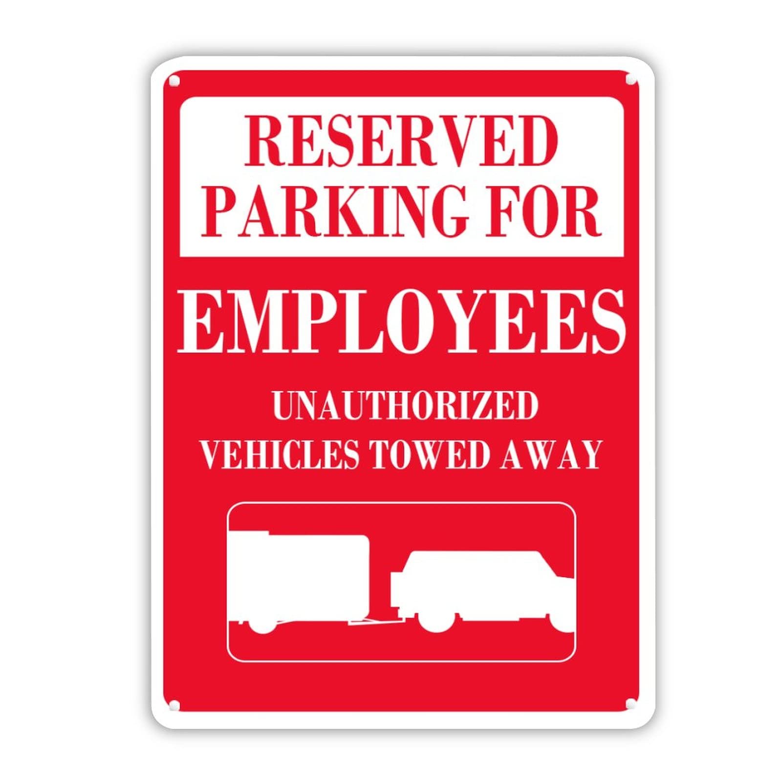 Panneau Reserved Parking pour stopper le stationnement abusif sur les places de vos collaborateurs
