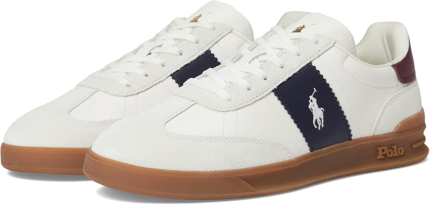 POLO RALPH LAUREN Men's Heritage Aera Leather-Suede Sneakers