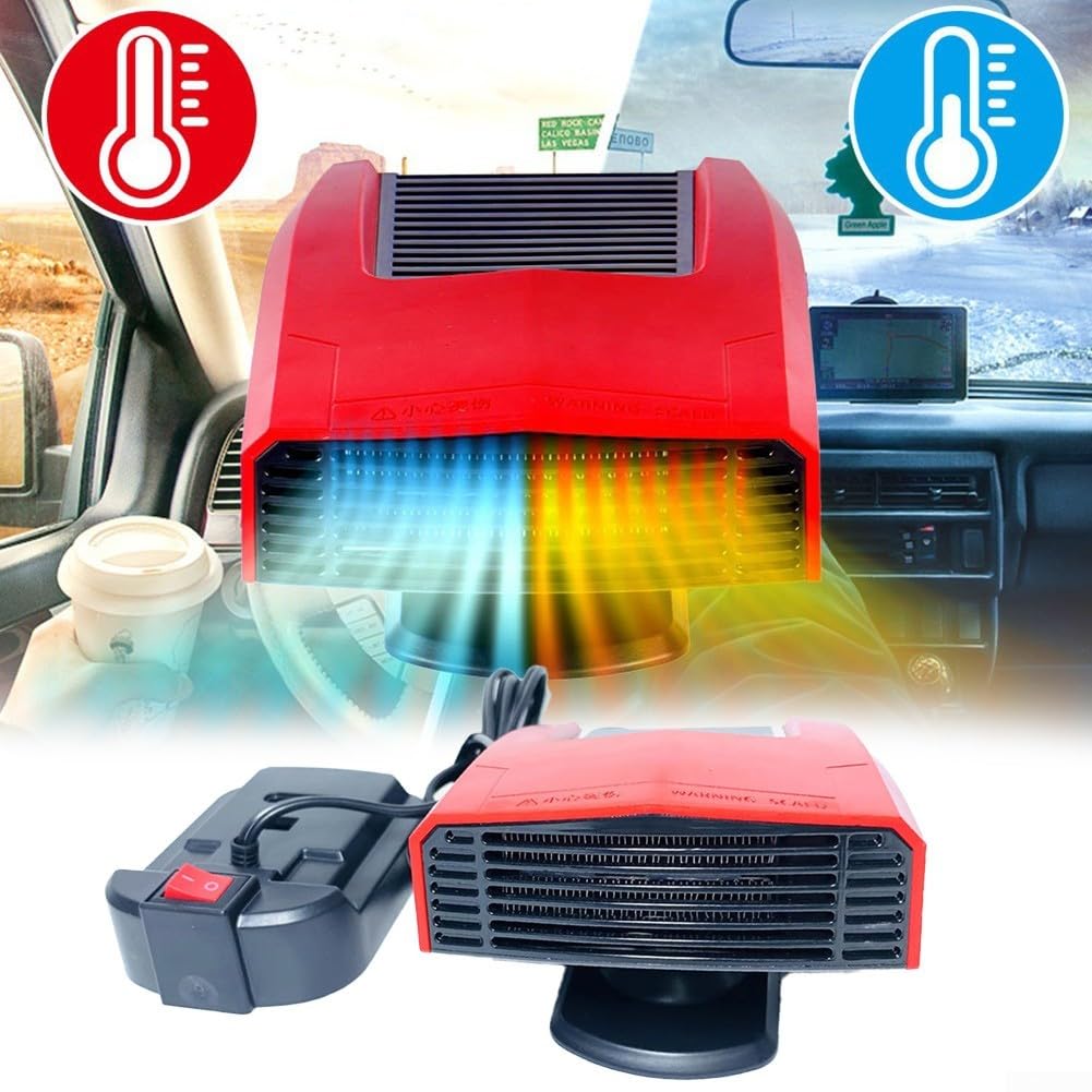 Draagbare autoverwarming ontdooier, 360° rotatie autoverwarming met