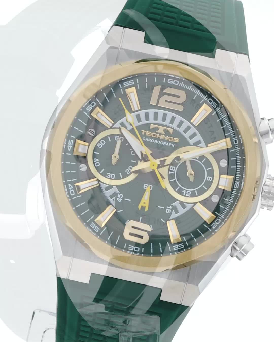 Amazon.co.jp: [テクノス] 腕時計 クロノグラフ 10気圧防水 T8B84GM