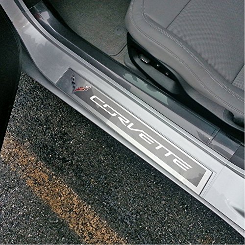 Corvette Clear Door Sill Protectors : C7 Stingray, Z51, Z06 (Clear) #TOP3