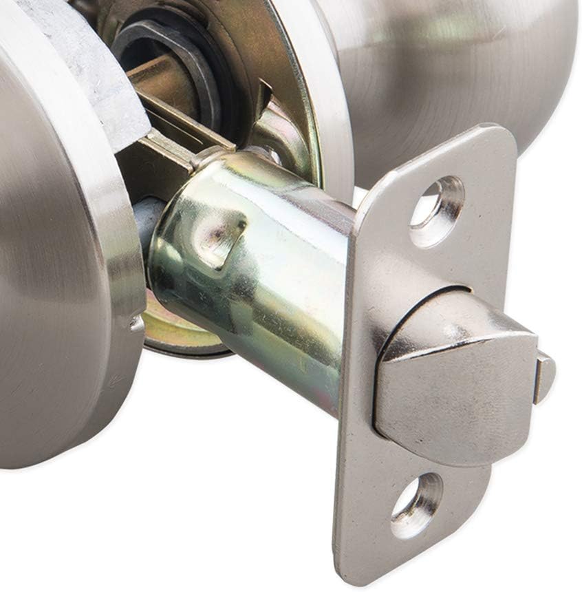 EZ-FLO 57842 Flat Ball Entry Lockset, Satin Nickel