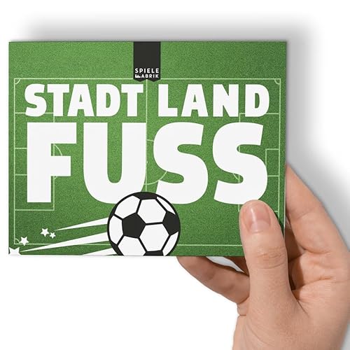 Stadt Land Fluss mini Fussball Edition Stadt Land Fluss to go Spielblock in Postkartengröße mit 12 Fussball Kategorien Spiele Klassiker Reisespiel für Urlaub Ferien Geschenk-Idee Fußballfans 50 Blatt Stadt Land Fluss mini Fussball Edition Stadt Land Fluss to go Spielblock in Postkartengröße mit 12 Fussball Kategorien Spiele Klassiker Reisespiel für Urlaub Ferien Geschenk-Idee Fußballfans 50 Blatt