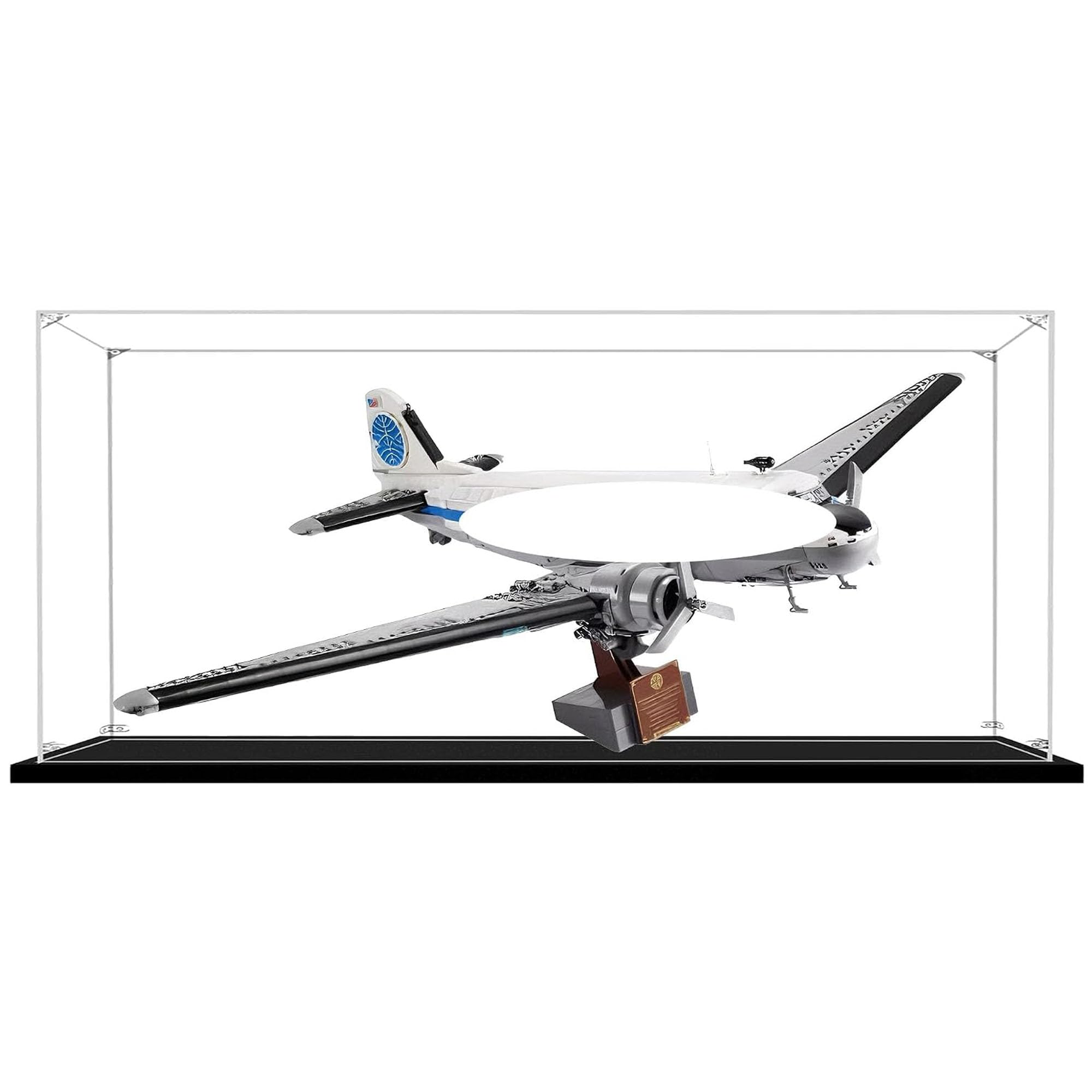 Acrylic Display Case for Le-go 11378 Passenger Aircraft, Dustproof Transparent Storage Box, Display Box Compatible with 11378 (Box Only) (Transparent 2mm)