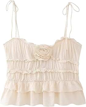 トップス Bibiy. IRIS RUFFLE TOP WHITE Bibiy フリルタンクトップ
