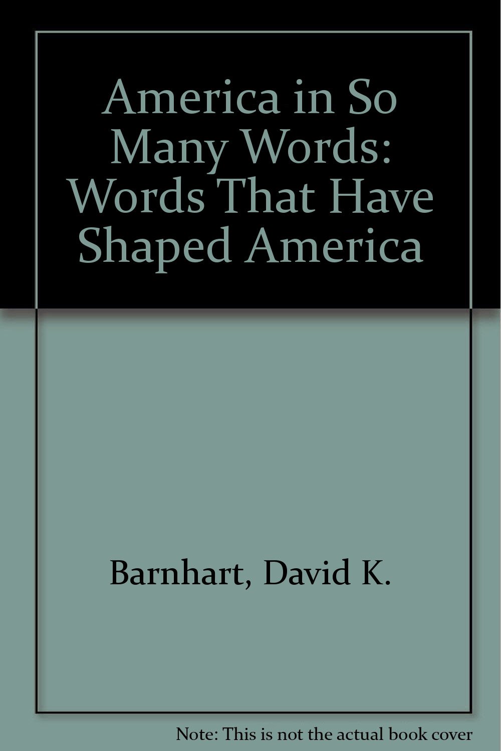 Buy America in So Many Words: Words That Have Shaped America — BookShops.in