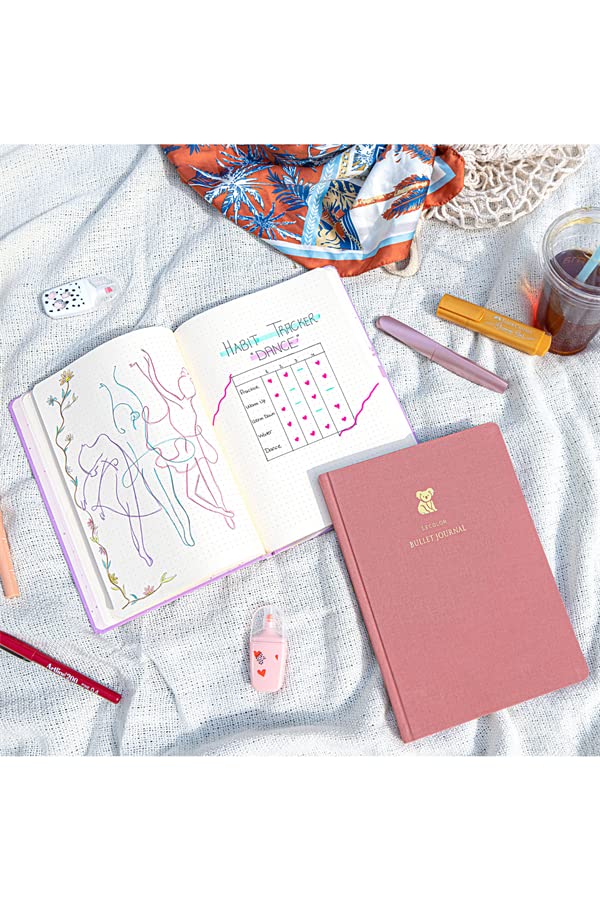 Le Color 17X24 Keten Noktalı Bullet Journal Defter Koala