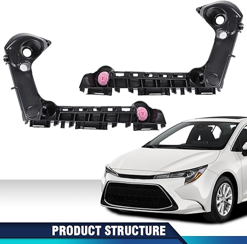 Miniatura 17 de PIT66 Soporte de parachoques delantero compatible con Hyundai Sonata 2011-2015 2 piezas soporte de parachoques delantero izquierdo y derecho