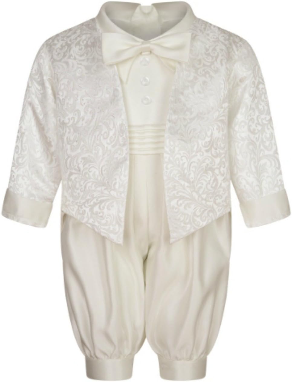 Vivaki Lucas Christening Romper in Ivory
