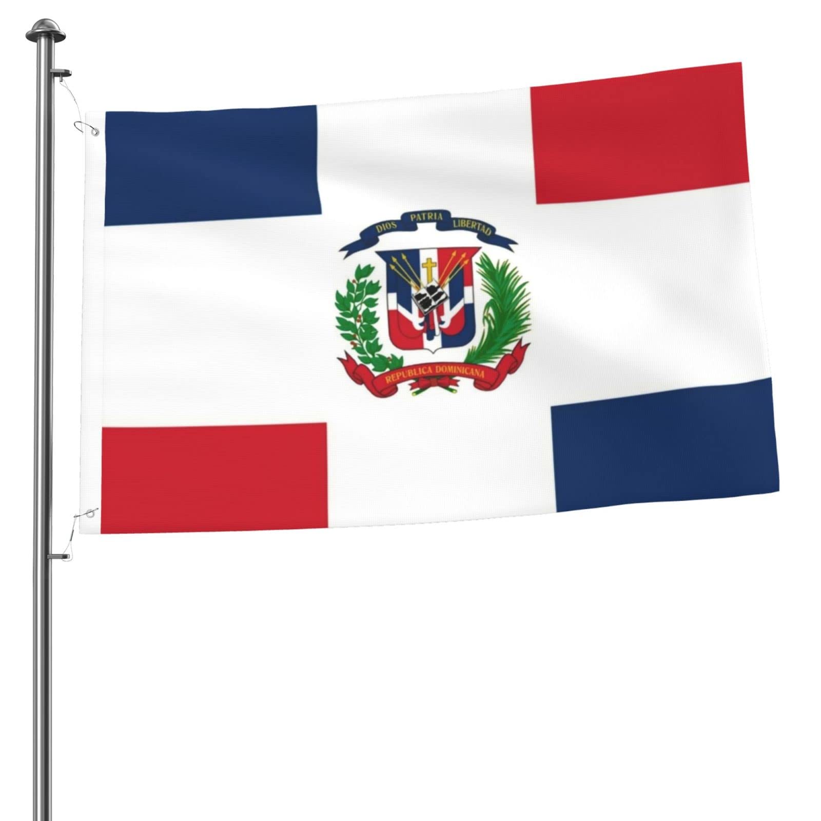 Dominican Republic Flag Welcome Garden Flag Double-Sided 2x3 Outdoor Flags, for Yard Patio Lawn Room Outside