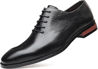 Men's Dress Oxford Shoes - Premium Genuine Leather Pointed Toe Formal Business Wedding Shoes for Special Occasions