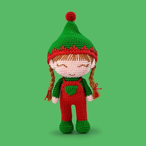 Miniatura 10 de CIRCULO Círculo Amigurumi - Kit de ganchillo - Navidad - Todo incluido, instrucciones fáciles - Intermedio - Juego de ganchillo - Kit de ganchillo
