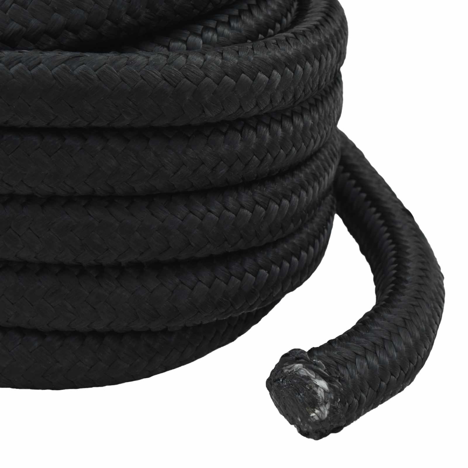 Bootsseil 10 m × 4 mm Schwarz PP, wasserfest, UV-beständig, schwimmfähig | Polypropylen-Material, wetterfest, für Boot, Camping & Ladungssicherung, ganzjährig einsetzbar