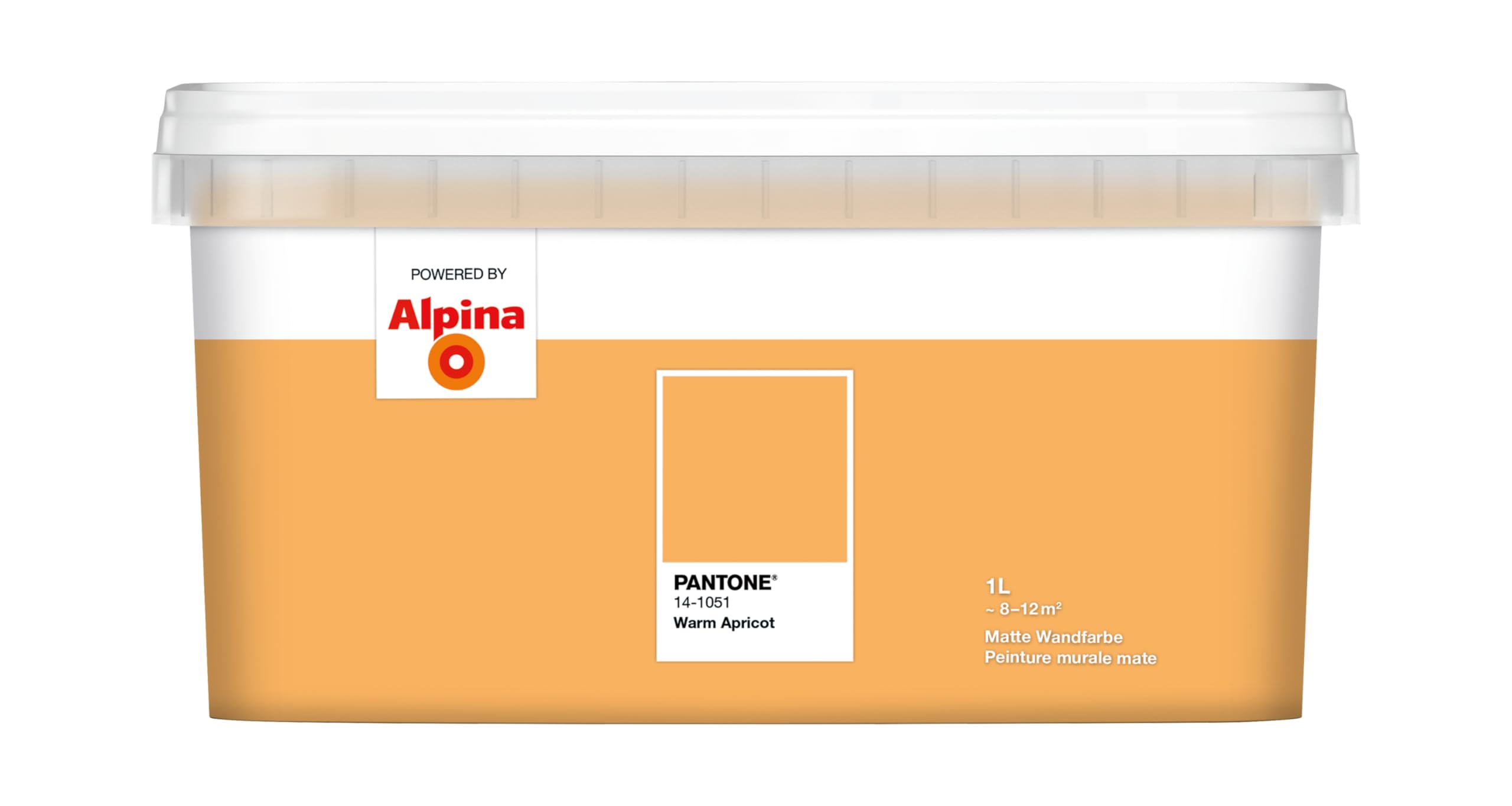 Alpina Wandfarbe Pantone 14-1051 warm alpinaricot 1l