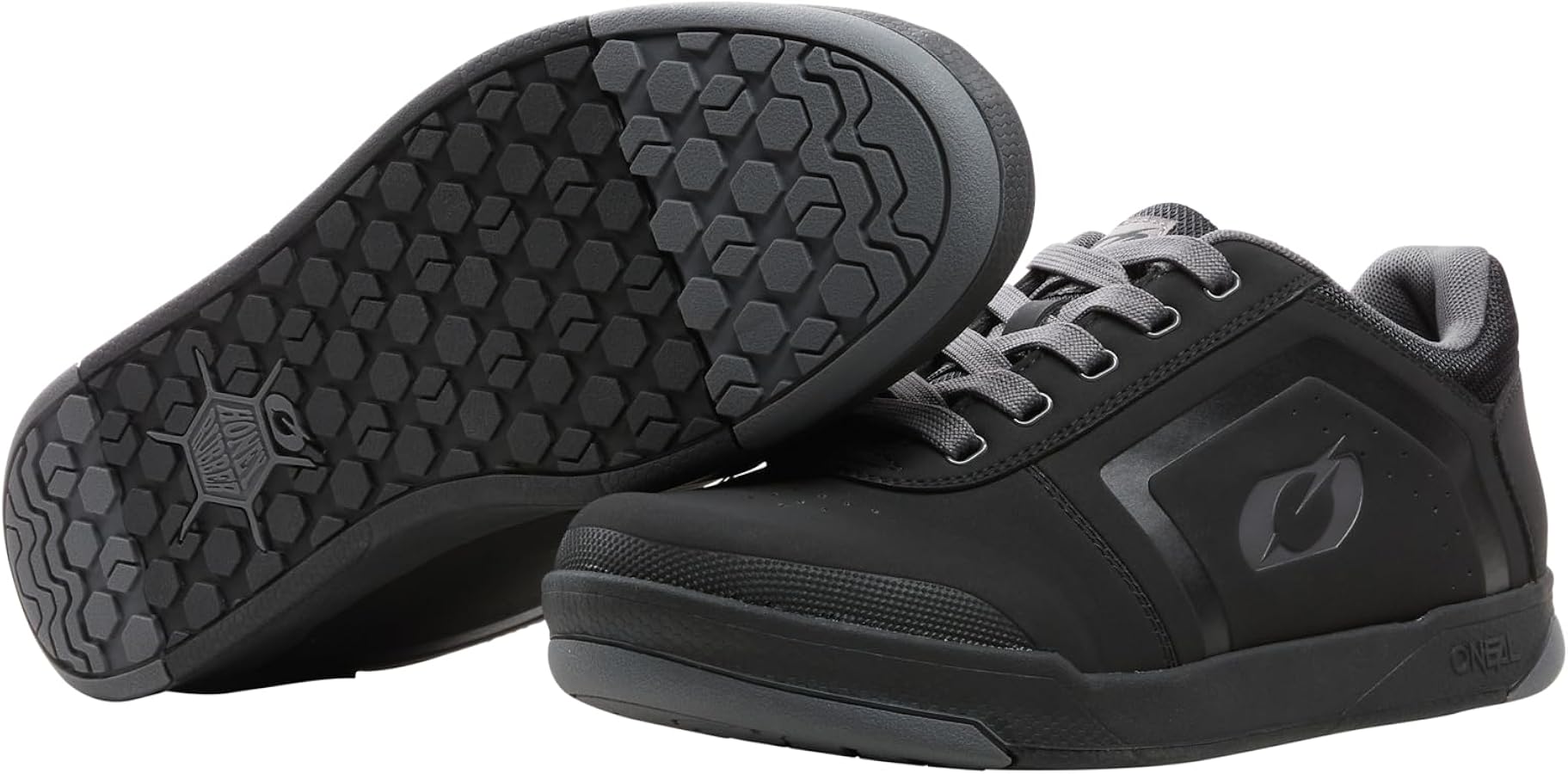 O'NEAL Pinned Flat Pedal Mountainbike Schuhe I MTB Downhill Freeride |  Hoher Grip, perfekte Passform I MTB Schuhe Herren & Damen mit verstrkter  Zehenkappe | Schwarz Grau | 44 : Amazon.de: Fashion