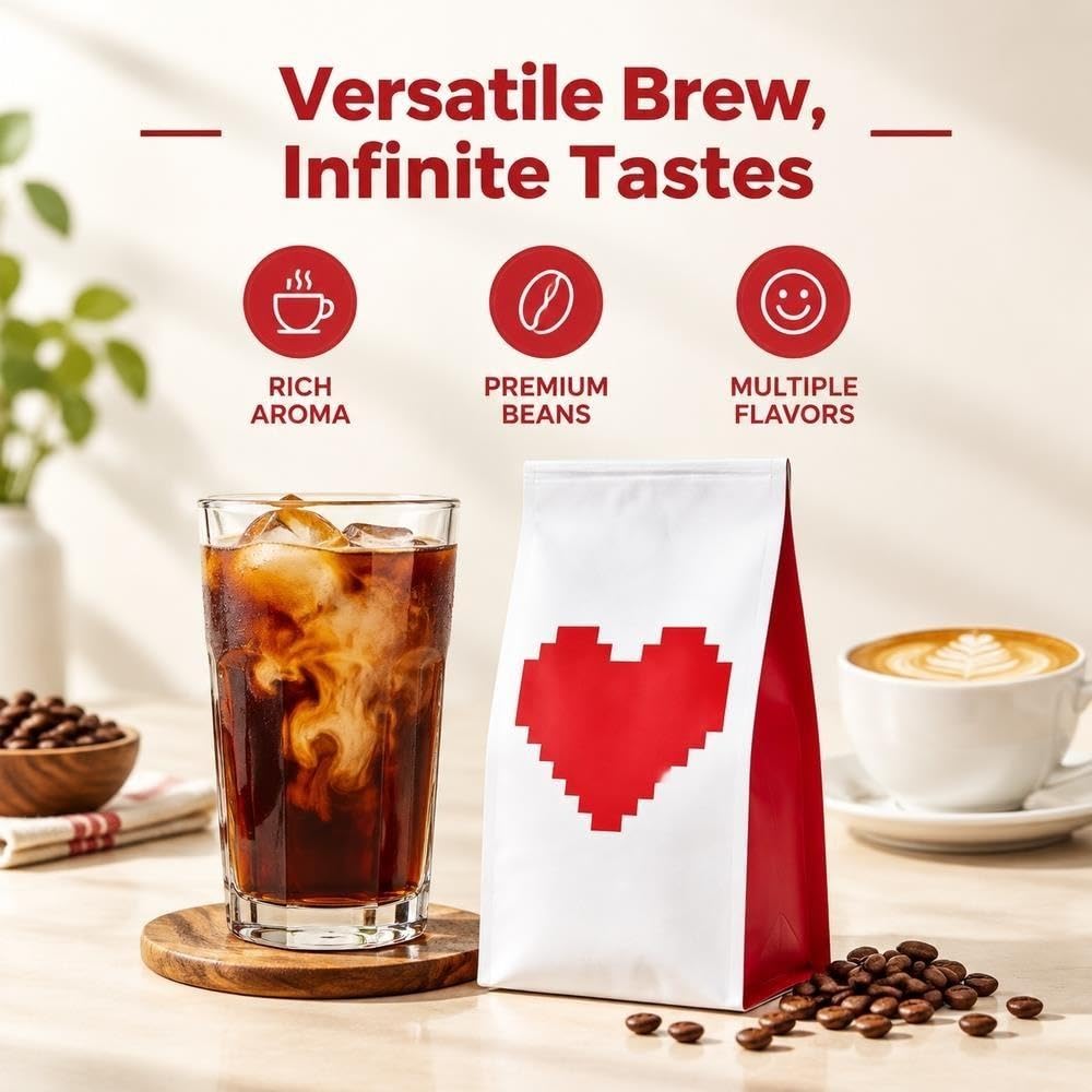 Café en grano tostado oscuro, 500 g, 4 opciones de molido