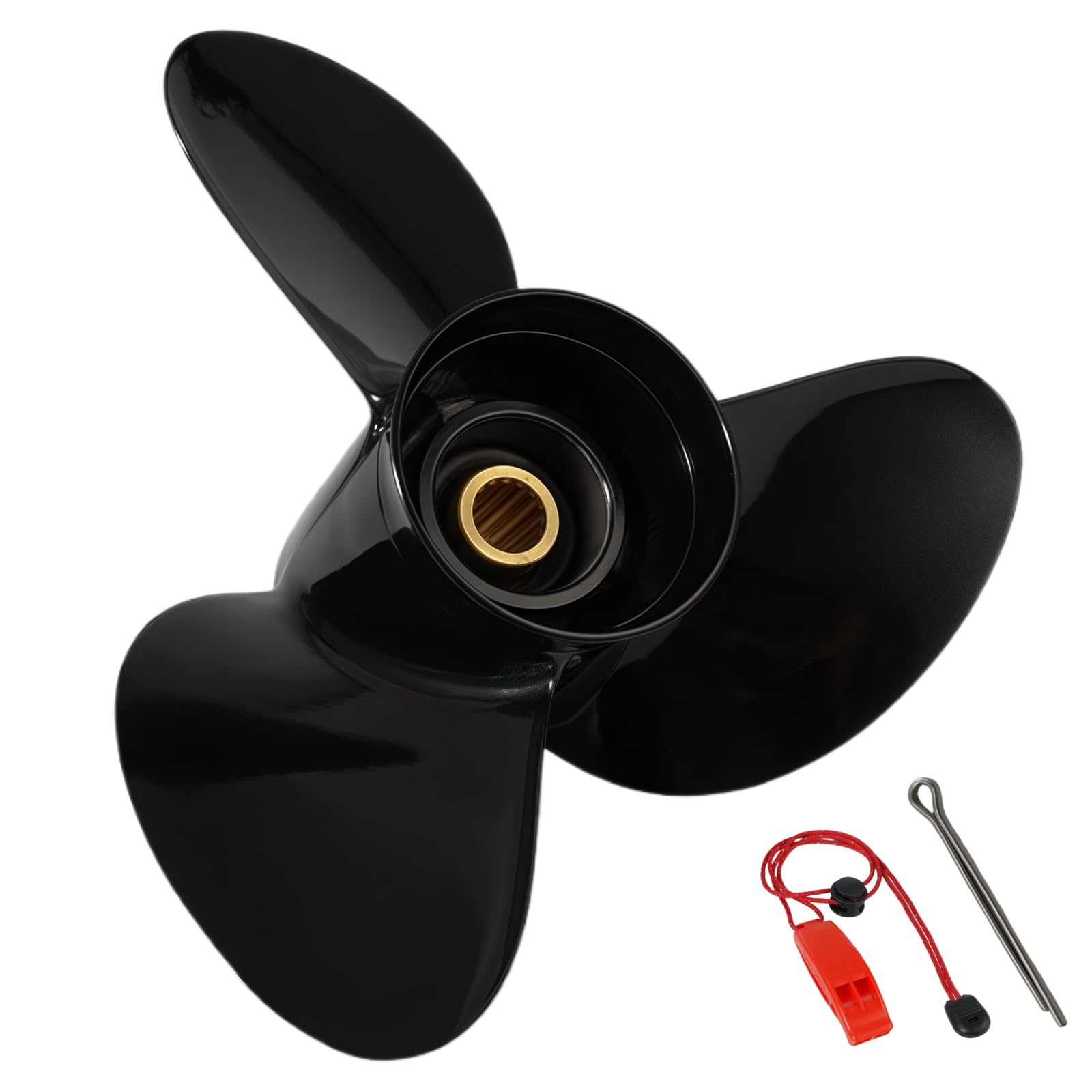 QIKIRUO 15 Spline OEM Upgrade Aluminum Outboard Propellers fit Suzuki/BRP Johnson Evinrude OMC Stern Drive Engine 50HP-140HP,Rh,13 1/2x15,13 1/