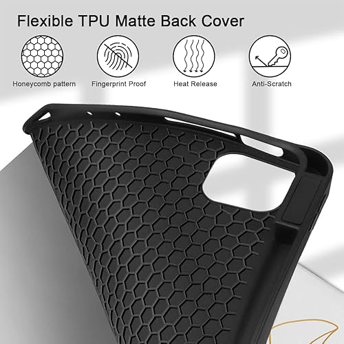 Miniatura 4 de May Chen Funda para iPad Pro de 11 pulgadas (43 generación) 20222021, funda trasera de TPU suave y flexible con soporte para lápices, también
