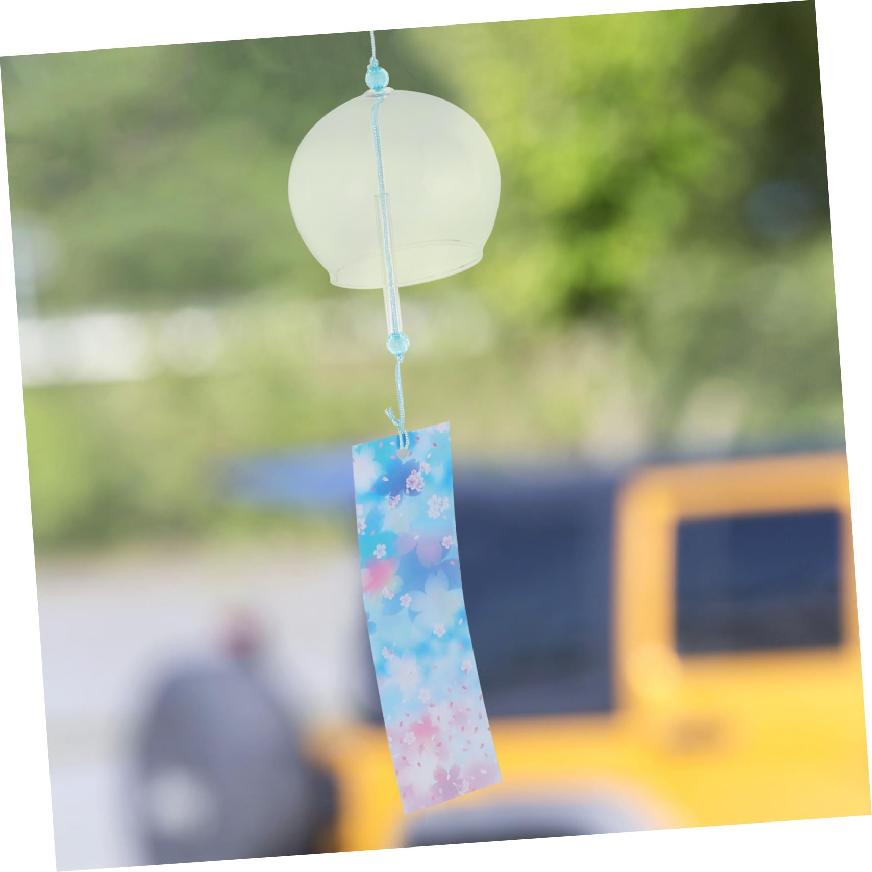 DOITOOL 10 Stück Teiliges Glas Windspiel Japanisches Design Dekoratives Fenster Gartendeko Windspiel mit Klarem Klang für Balkon Festival und Entspannende Atmosphäre