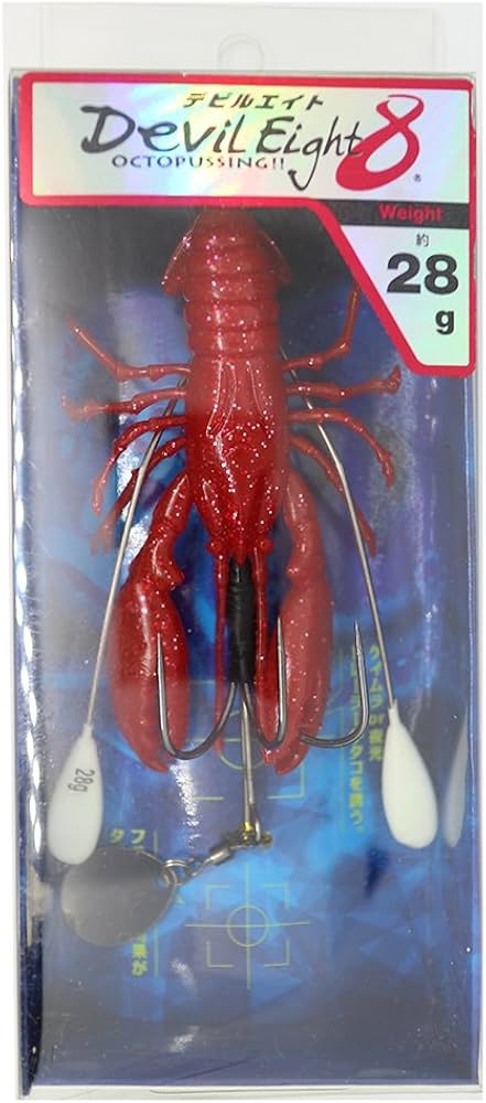 Amazon | One Knock(ワンナック) デビルエイトクロー28g レッドラメ Amazon | One Knock(ワンナック) デビルエイトクロー28g レッドラメ