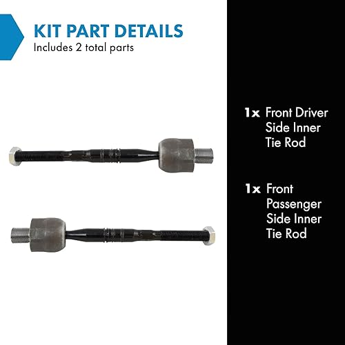 Miniatura 562 de TRQ Juego de barras de acoplamiento exteriores compatibles con Chevrolet Cruze Volt 2016-2019