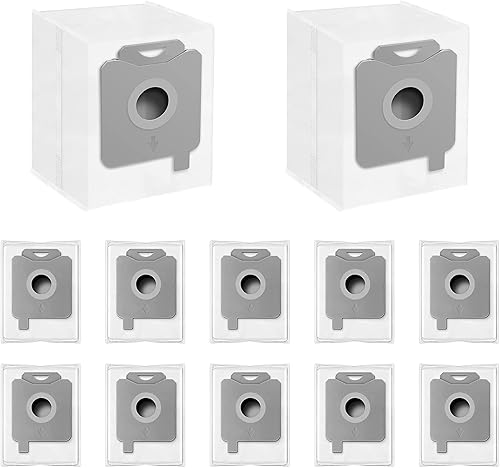 (Para Roomba) 12 paquetes de bolsas al vacío compatibles con iRobot Roomba Bags i & s & j Series, repuesto para iRobot Roomba i3+(3550) i4+(4552)
