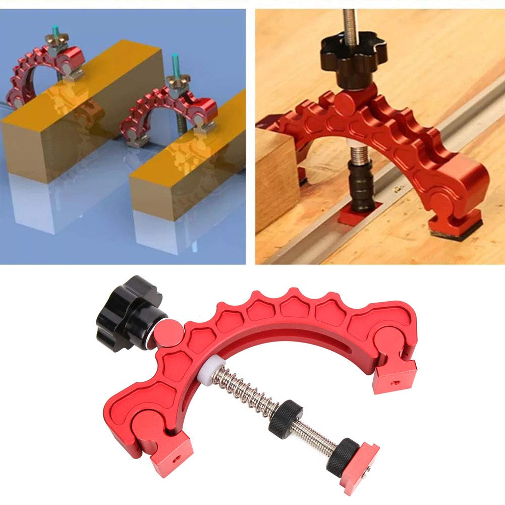 Fafeicy Piastra di pressione regolabile Morsetto di fissaggio ad azione rapida, utilizzato per utensile per la lavorazione del legno a T con scanalatura a T