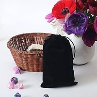 Vista 7 de HRX Package - 20 bolsas de terciopelo con cordón, bolsas de terciopelo de 5 x 7 pulgadas para envoltorio de regalos de joyería (negro)