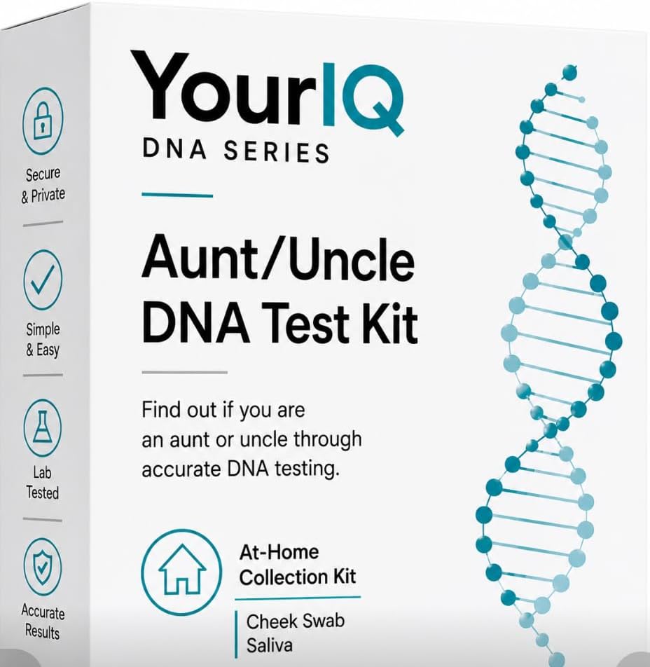 Aunt/Uncle DNA Test Kit for One Aunt/Uncle and One Niece/Nephew