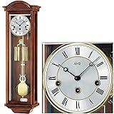 AMS R2672/1 Seilzug-Regulateur Massivholzgehäuse Nussbaumlackiert Aluminium-Zifferblatt