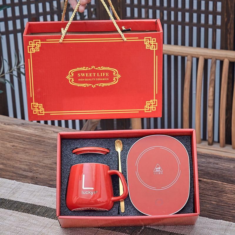 Calentador de tazas de café con 3 ajustes de temperatura y base impermeable inteligente 7
