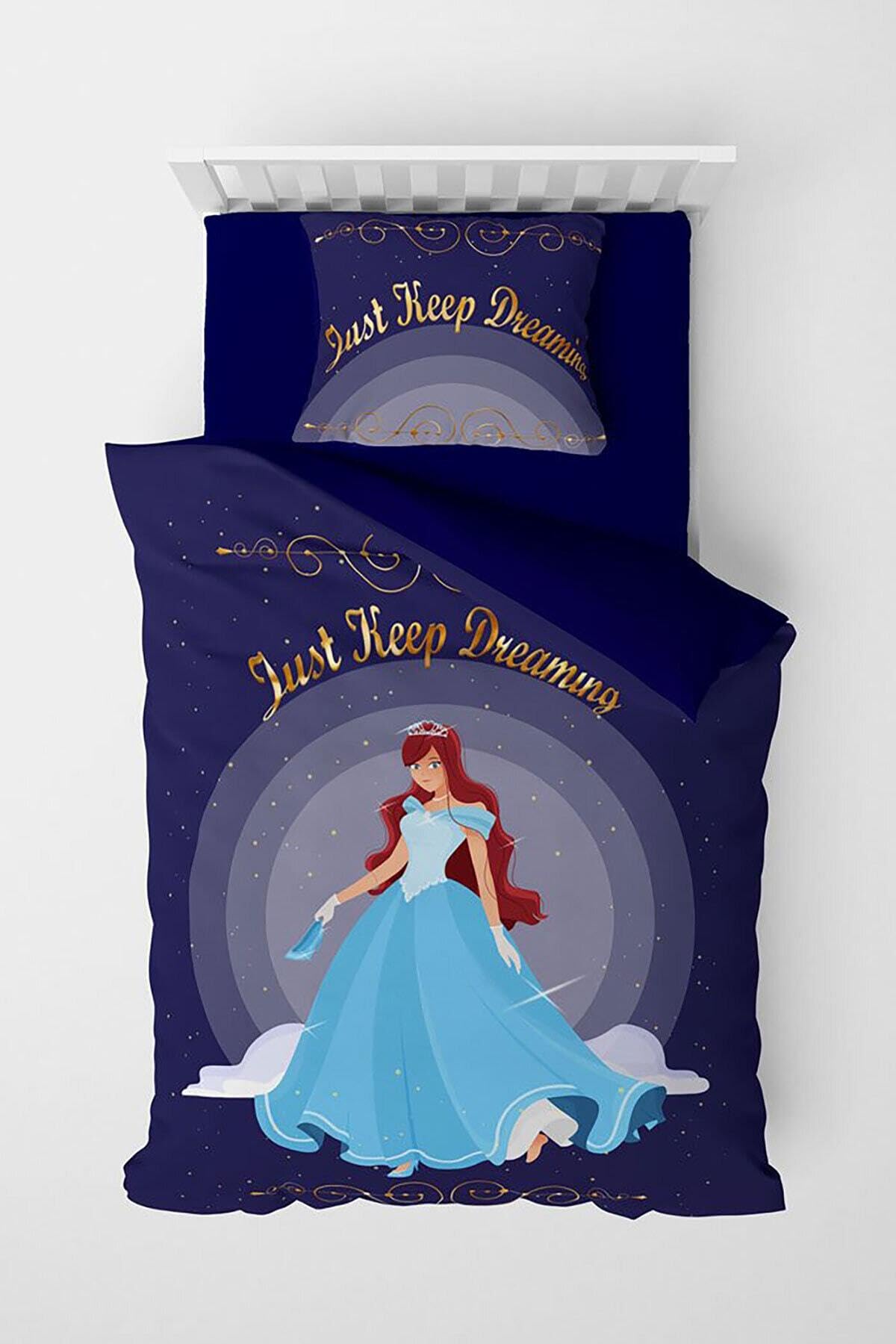 MONOHOME Girl Dreams 3D Pamuk Saten Çocuk Nevresim Takımı 160x220, monohome9864