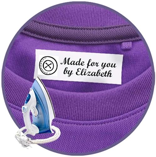 Miniatura 4 de 100 etiquetas para planchar con motivo, etiquetas para artesanos